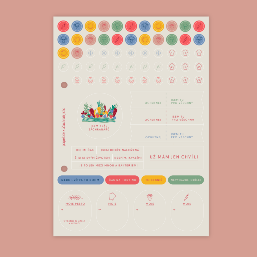 samolepky Papírová spižírna